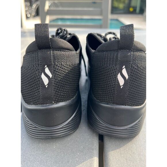 Skechers Los Angeles Women Black Stretch Fit Sneakers Size 8.5 - Picture 2 of 11